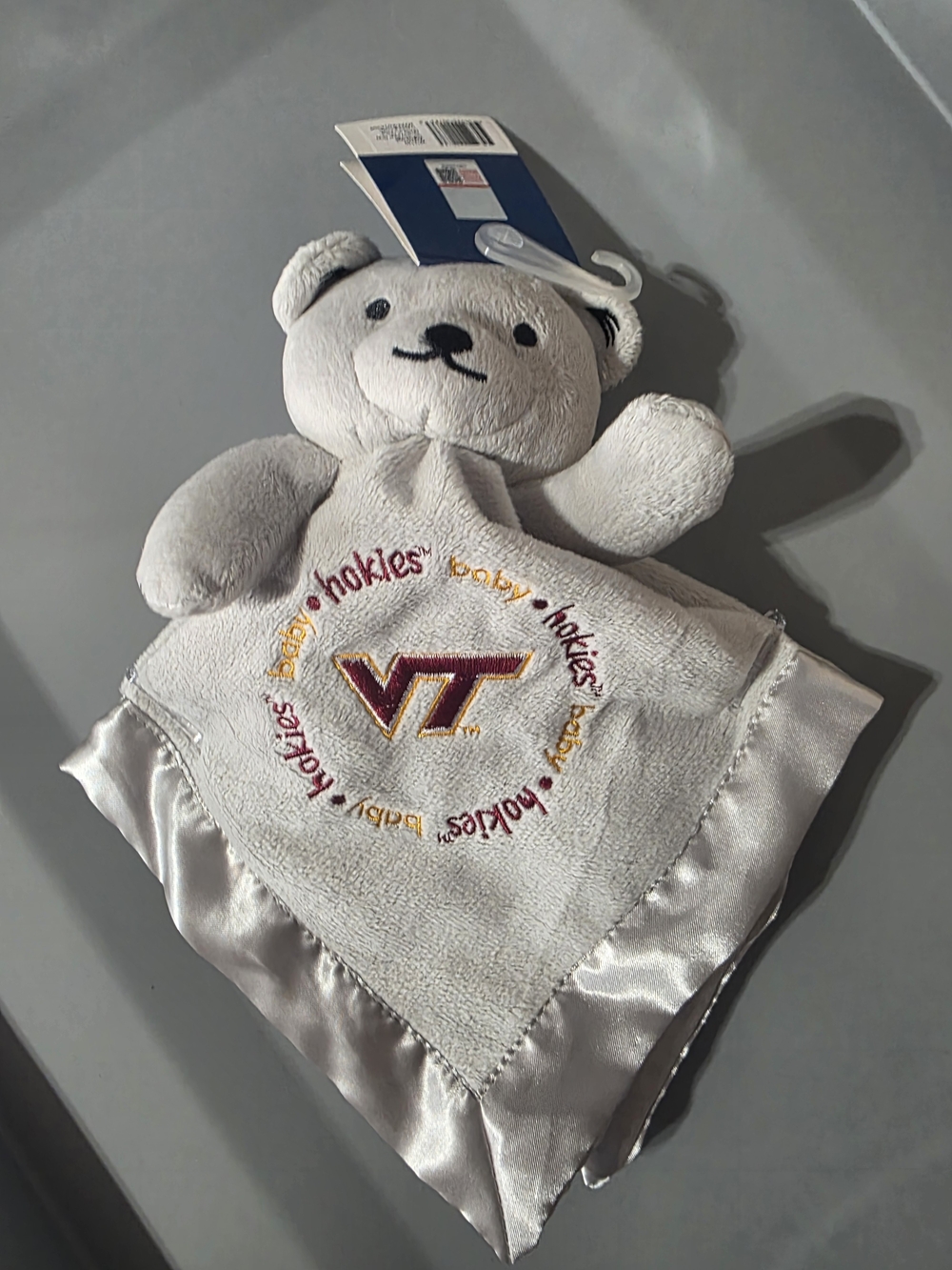 Baby Fanatic Gray Security Bear - NCAA - Officially Licensed Snuggle Buddy